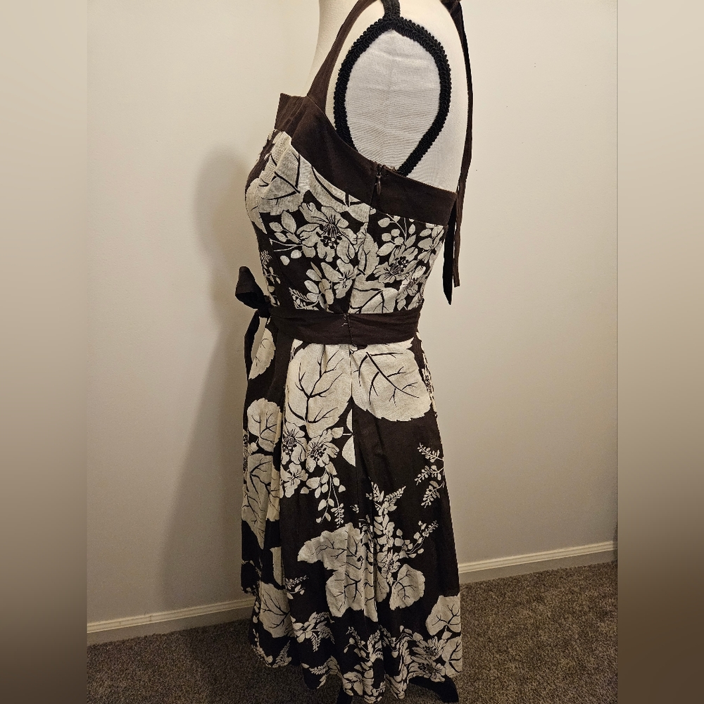 Women's Bsmart Halter Top Floral Dress Size 11/12 #W-394